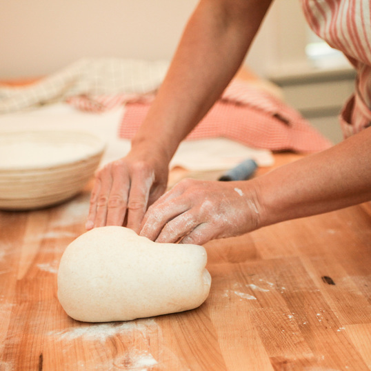 Shaping Country Sourdough Bread